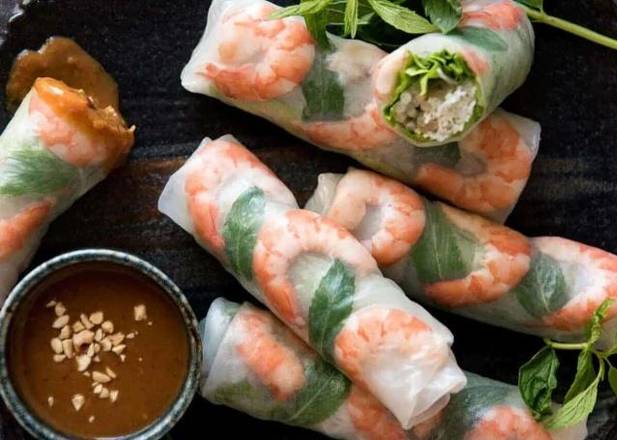 Rouleaux printanier avec Crevettes et Poulet 生春卷#3